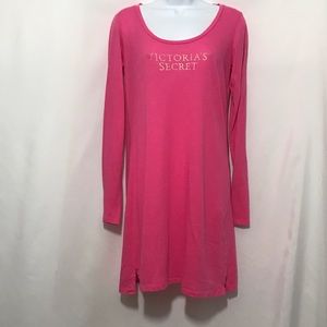 Victoria’s Secret Long Sleeve Pink Nightgown Small